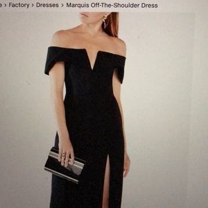 Bcbg maxazria marquis off shoulder LBD dress